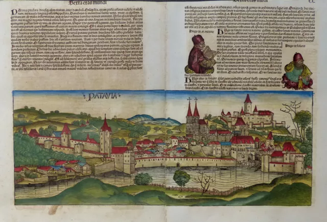 Bayern Passau Patavia Schedel Weltchronik Inkunabel Stadtansicht Koberger 1493