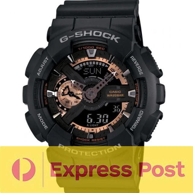 Casio G-Shock GA110RG-1A Mens Watch Analogue/Digital   Rose Gold& Black