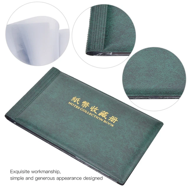 30 Pages Paper Money Currency Banknote Album Collection Book Collection Gift SMO