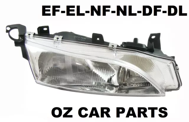 For Ford Fairmont Ef El Fairlane Ltd Ghia Nf Nl Df Dl Headlight Driver Side New