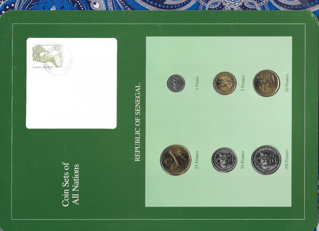Coin Sets of All Nations Senegal (WAS) UNC All 2000 but 100 Francs 1997
