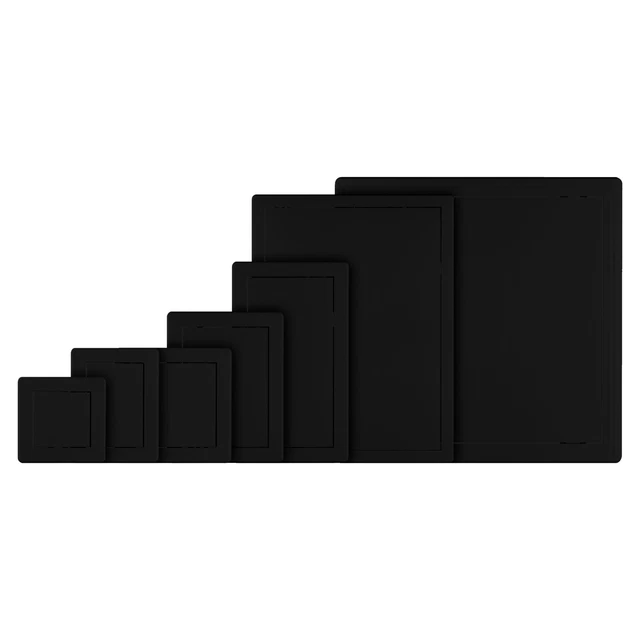 Pannello Accesso Tratteggio Ispezione Nero Revisione Plastica Flap Porta 150mm 200mm