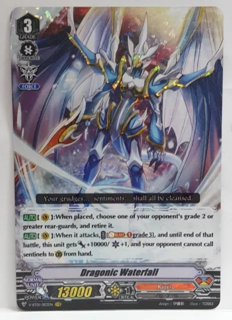 Bushiroad Cardfight Vanguard Dragonic Cascata V-BT01/003EN VR Quasi Nuovo