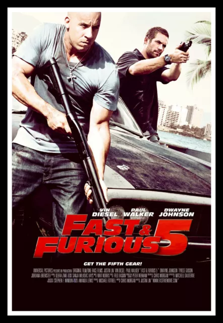 Fast & Furious 5 Movie Poster Print & Unframed Canvas Prints