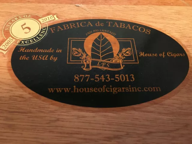 Fabrica de Tabacos Empty Wooden Cigar Box Brazilian Maduro