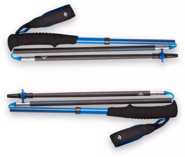 DIAMANTE NEGRO ""Distancia Carbono Z"" 130 cm Postes de Trekking GRIS/AZUL | $189.95 3