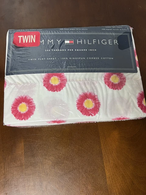Tommy Hilfiger Lafayette Square Daisy Twin Flat Sheet NEW Vintage 2001