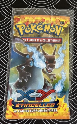 A3 ASMODEE BOOSTER X1 POKEMON SCELLE XY02 ETINCELLES ILLUSTATION DRACAUFEU FR 