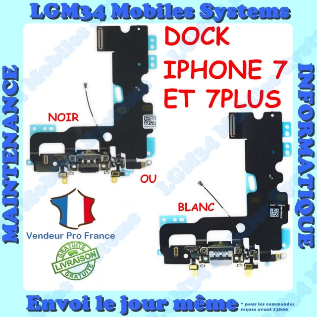 Connecteur Dock De Charge + Micro + Antenne Pour IPhone 7 Et 7 Plus - Pièce De Rechange