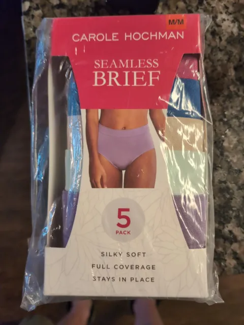 CAROLE HOCHMAN LADIES' Seamless, Stay in Place Brief, Full Coverage, 5 Pack  $15.00 - PicClick