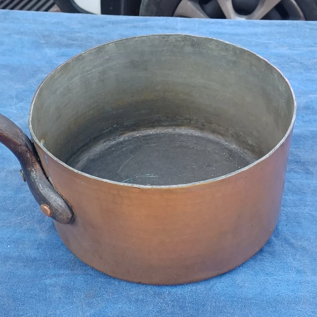 Ancienne MARMITE Cocotte Faitout CUIVRE DIAMETRE 30CM 9kg6 DEHILLERIN Paris