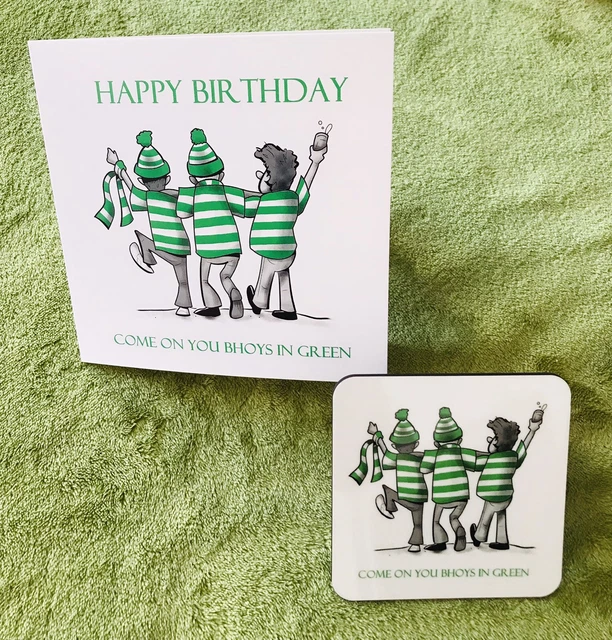 Biglietto di compleanno celtico e montagne russe. Regalo calcio, festa del papà *spedizione gratuita