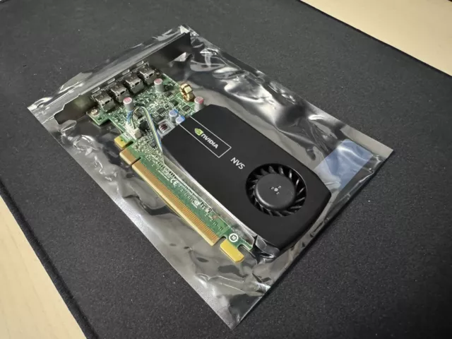 Nvidia Quadro NVS 510, 2 GB PCI-E Grafikkarte 4x mini DisplayPort 3840x2160@60Hz