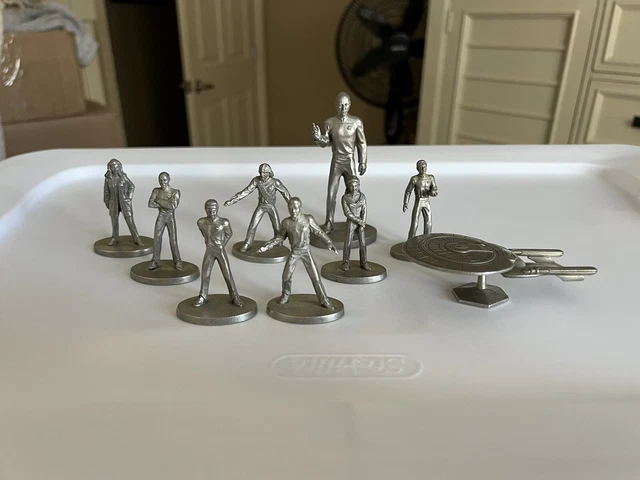 Star Trek The Next Generation Pewter Figures With Extras!!