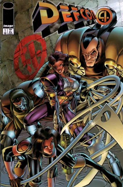 VTG Image Comics Defcon 4 Comic Book Issue #1D (1996) High Grade Variant Cover