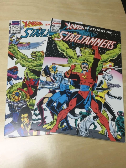 X-MEN SPOTLIGHT on STARJAMMERS 1-2 1990 Marvel Comics NM- 0498