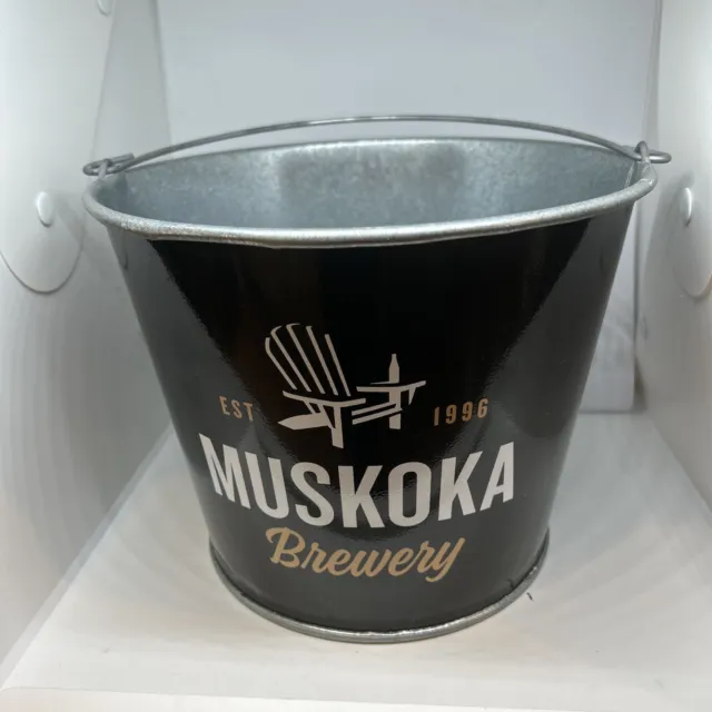 Muskoka Brewery Metal Ice Beer Bucket Ontario Canada