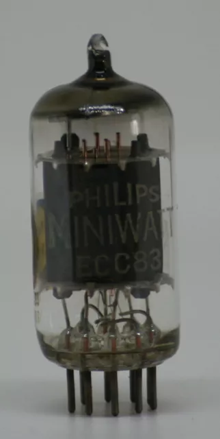ECC83 PHILIPS MONZA mC5 12AX7 TUBE PLAQUE LONGUE ECC803S B339 E83CC CV492 PRÉAMPLI 2
