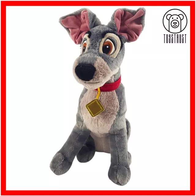 Disney Store Original Lady And The Tramp Dog Medium 16" Soft Toy Plush Tramp