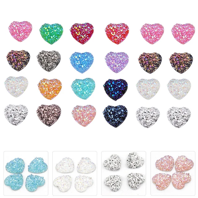 100pcs Strass Flatback Verzierungen Harz Flatback Charme