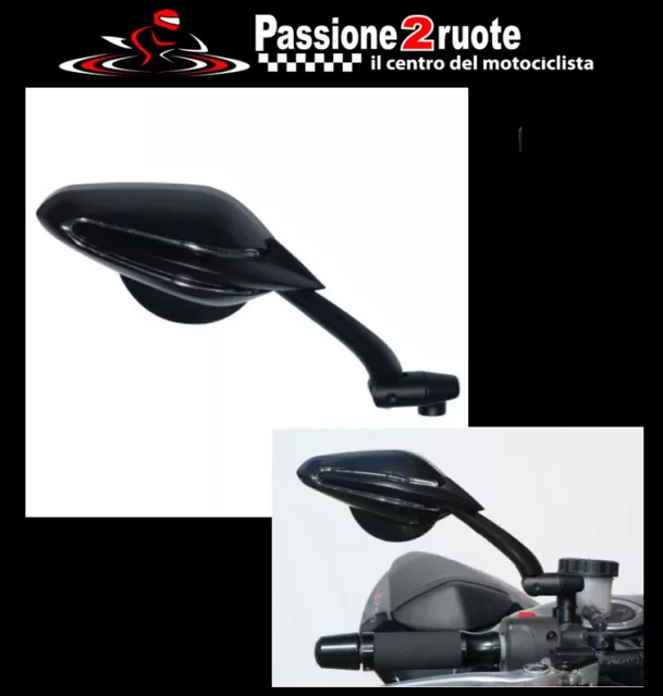 Miroirs Homologués Guidon FAR Viper Ducati Diavel Hyperstrada