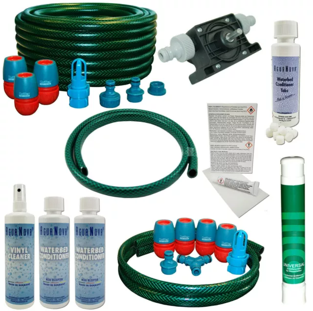 Wasserbetten Service Set Befüllset Entleerungsset Dual Mono Pflegeprodukte Pumpe