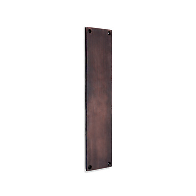 Placa protectora de puerta interna victoriana 275 mm x 60 mm - bronce envejecido