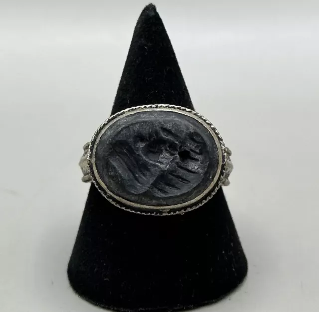 Beautiful Afghan silver old lapis lazuli, stone Intaglio stone Ring