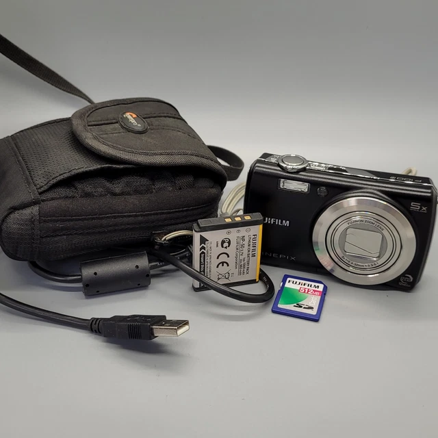 Fujifilm FinePix F100FD 12.0MP Compact Digital Camera Black Tested