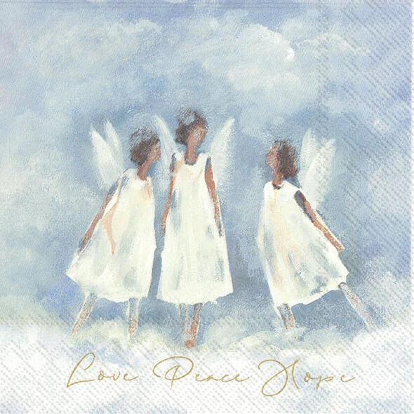 IHR - Lunch  Servietten - LOVE PEACE HOPE - 33x33 cm Paket 20 Stück L891400