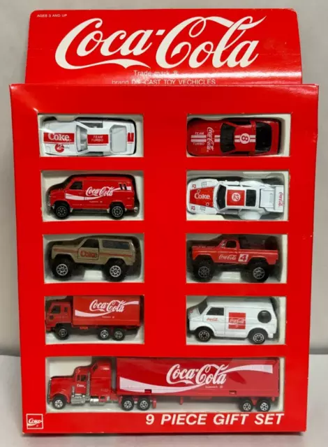 Hartoy - Coca-Cola Die Cast Cars 9 Piece Gift Set - 1979 Collectables