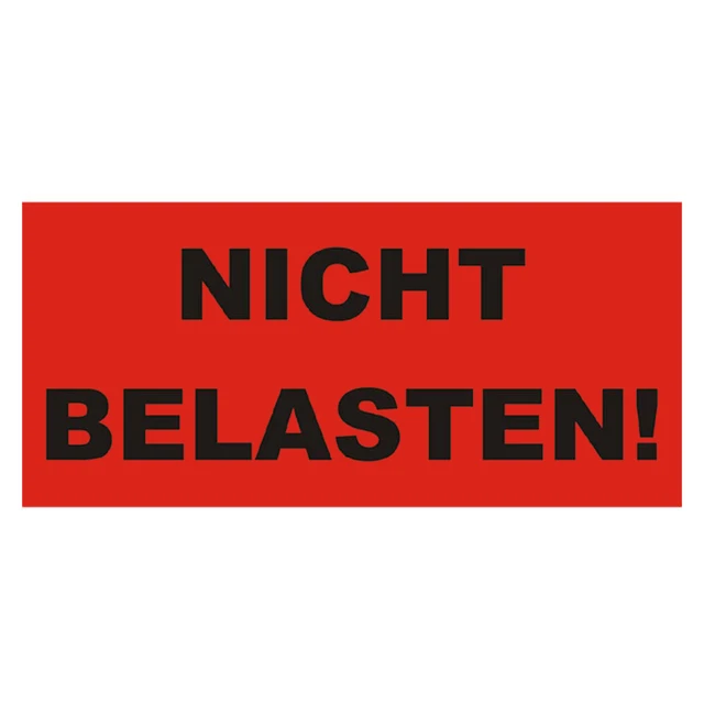PAKETAUFKLEBER NICHT BELASTEN Rot Folie 136 X 63 Mm 500 St ck Rolle paketaufkleber-nicht-belasten-rot-folie-136-x-63-mm-500-st-ck-rolle