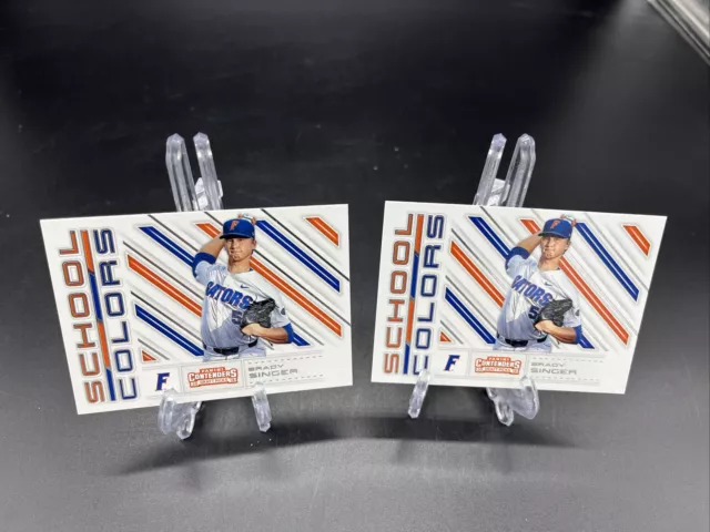 2018 Panini Contenders Draft Picks BRADY SINGER - Lot Of 2 - Florida - Lot5288