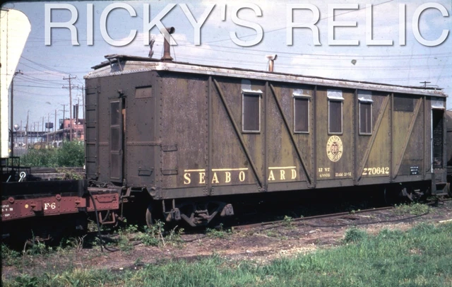 Duplicate Slide SAL #Z70642 MofW Bunk Car Seaboard Air Line 1970