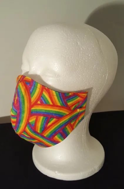 Adult Multi Color  Print Protective Reusable Face Mask 100% Cotton