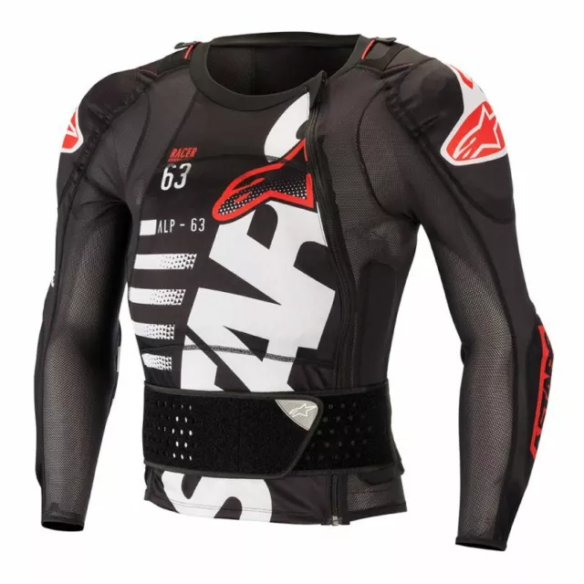 Alpinestars Séquence Long Rouge Manche Protecteurs Veste Body Protector Vtt 3