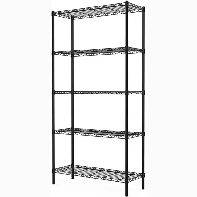 WORKPRO 5-Tier Wire Shelving Unit Metal Storage Shelves 1750 lbs Load Heavy Duty