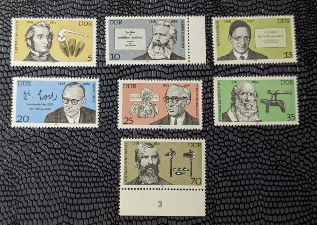 DDR 1978 Mi2336-2342 Bedeutende Persönlichkeiten Satz Briefmarke old Stamp mint