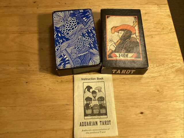 VINTAGE AQUARIAN TAROT Card Deck Entitled The Fool 1970 Complete