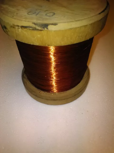 Magnetic round wire 0.1 mm,AWG 38 ~ neto 1000 g Enamelled copper  winding