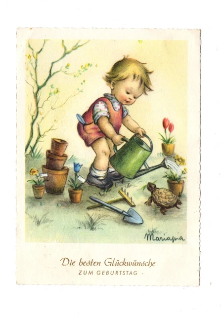 Geburtstagskarte Zum 7. Geburtstag – Meeresmotiv Mit Schildkröte & Seepferdchen, Personalisierbar