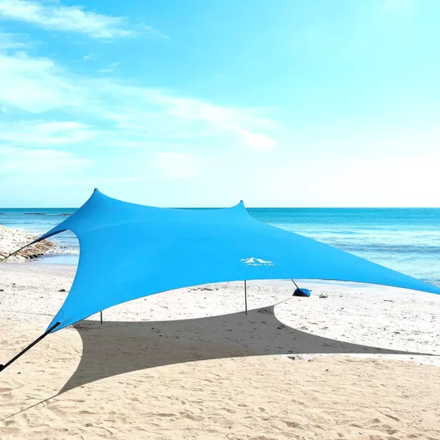 Strandzelt Sonnensegel Tragbare Baldachin UV Sonnenschutz Sun Shelter UPF 50+ UV