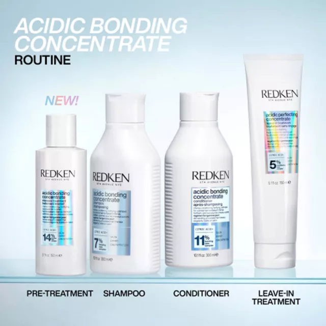 Redken Acidic Bonding Concentrate Shampoo 300ml Spray 150ml 3