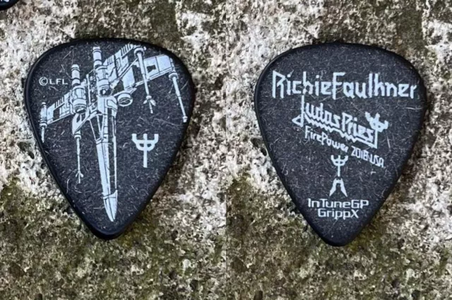 Judas Priest Richie Faulkner 2018 USA Firepower  X-Wing Guitar Pick Power Trip