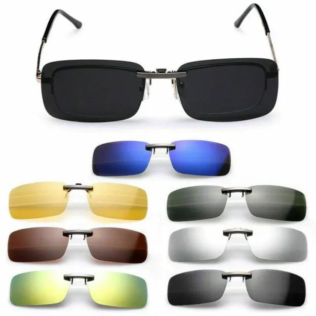 Sonnenbrille Polarisiert UV 400 Überbrillen Aufsatz Clip-On Sonnenbrillenaufsatz