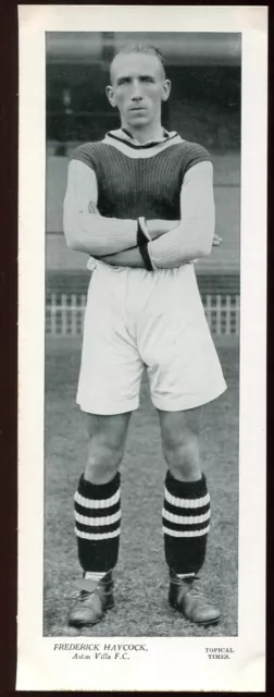 Trade Card,Topical Times,FOOTBALLERS,1939-40,249 x 92,F Haycock,Aston Villa