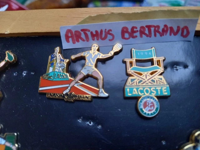 Pin's IPODEC Roland Garros - Jaune Tennis - Signé Arthus Bertrand Paris - Vintage