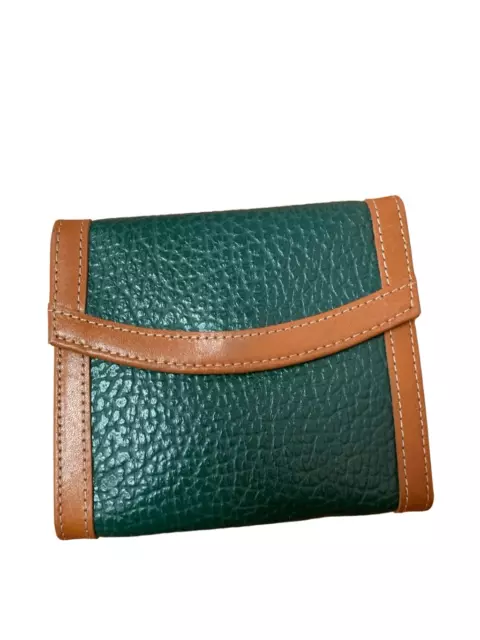 DOONEY & BOURKE Ladies Green Leather Trifold Wallet $44.00 - PicClick