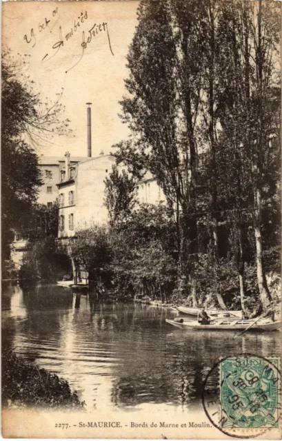 CPA AK St.Maurice Bords de Marne et Moulin FRANCE (1282951)