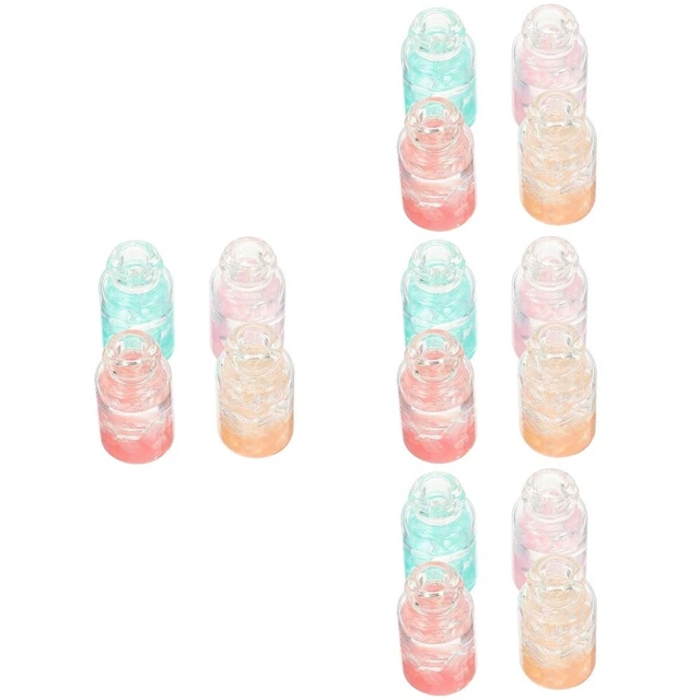 16 PCs imitado modelo cóctel miniatura niños juguete casa pequeña adorno